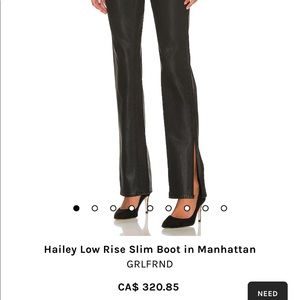 GRLFRND- Hailey Low Rise Slim Boot in Manhattan